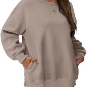 FARALIZA Women's Oversized Fleece Sweatshirt with Pocket